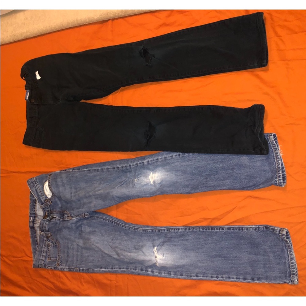 Boys distressed skinny jeans